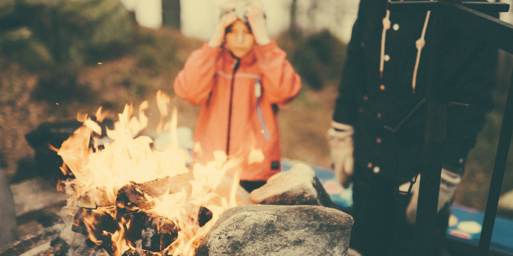 The children needed to back away from the fire