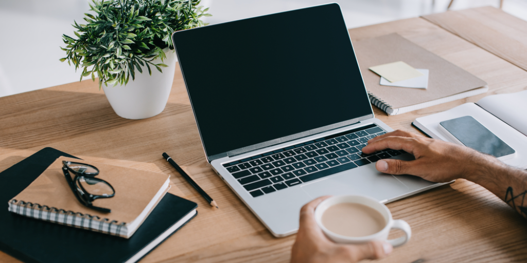 A sleek laptop on a table. Today's laptops bear little resemblance to models from the 1980s.