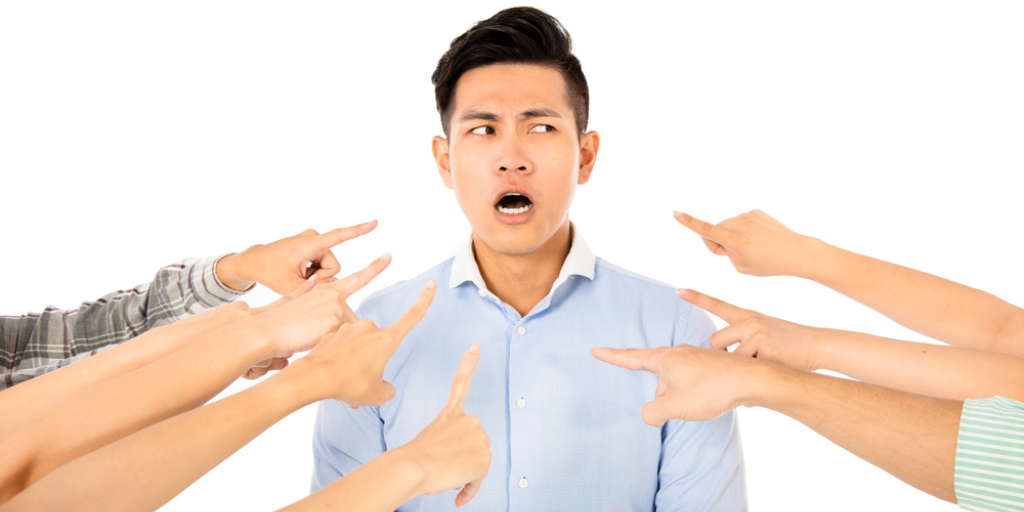 Everyone seems to agree that the man in this picture bears the blame for something bad