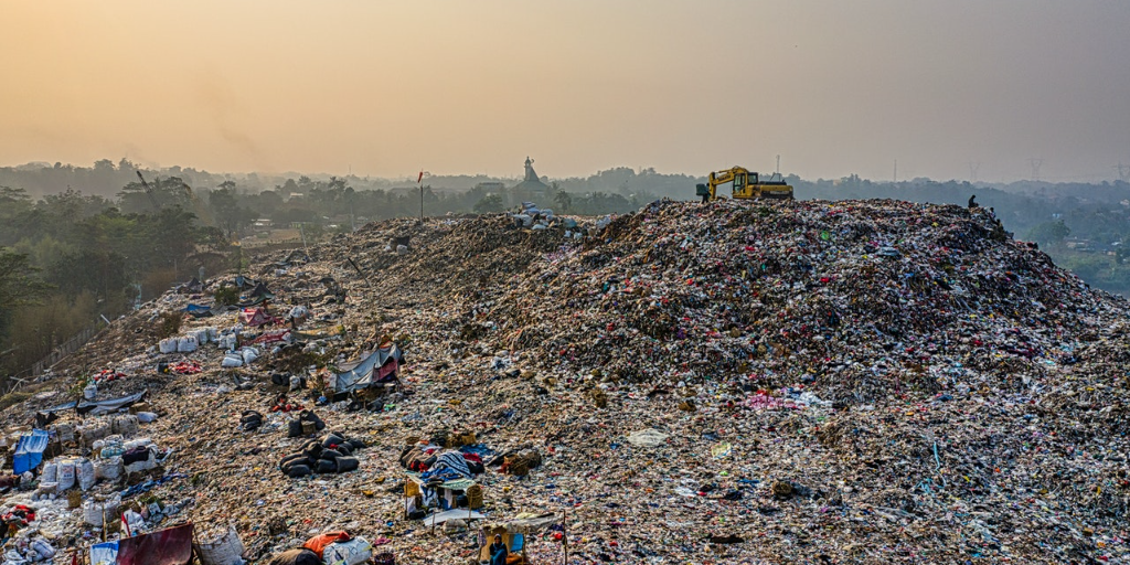 Burn off gas from landfill