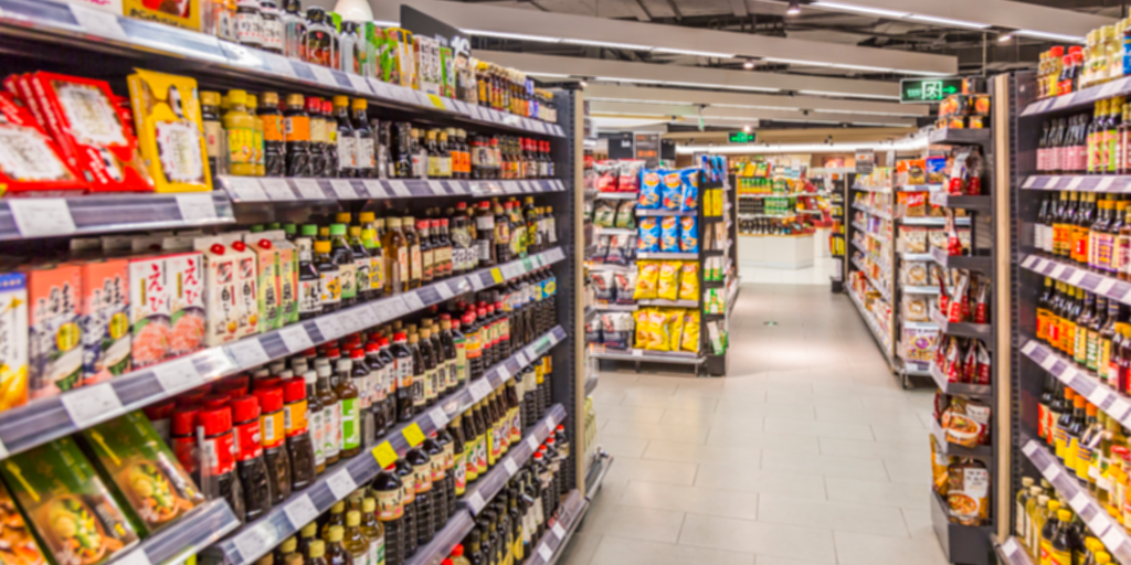 You might come across new products as you walk through a grocery store like this one.
