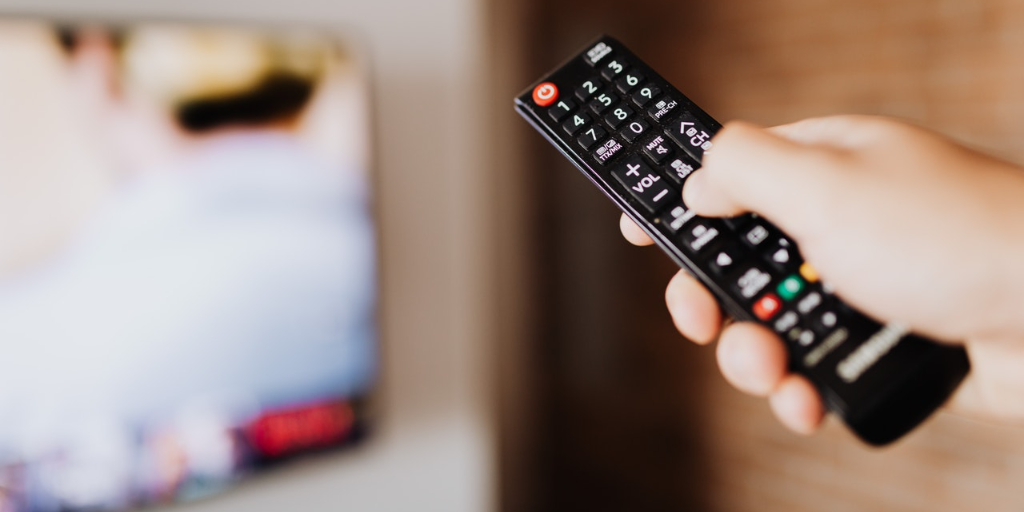 She landed on watching a game show